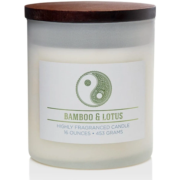 Vela perfumada de soja natural en vaso Colonial Candle 16 oz 453 g - Bamboo Lotus