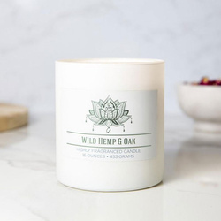 Natuurlijke soja geurkaars in glas Colonial Candle 16 oz 453 g - Wild Hemp Oak
