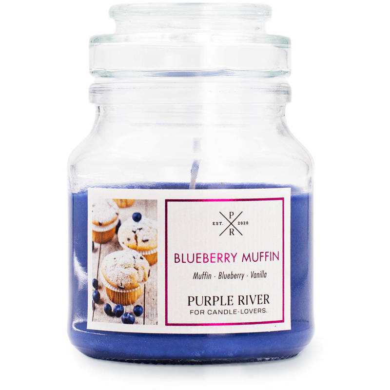 Purple River candela di soia profumata 113 g - Blueberry Muffin