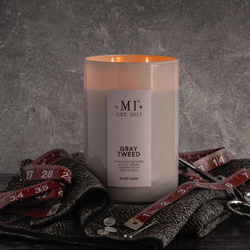 Colonial Candle Sophisticated masculine soy scented candle 22 oz 623 g - Gray Tweed