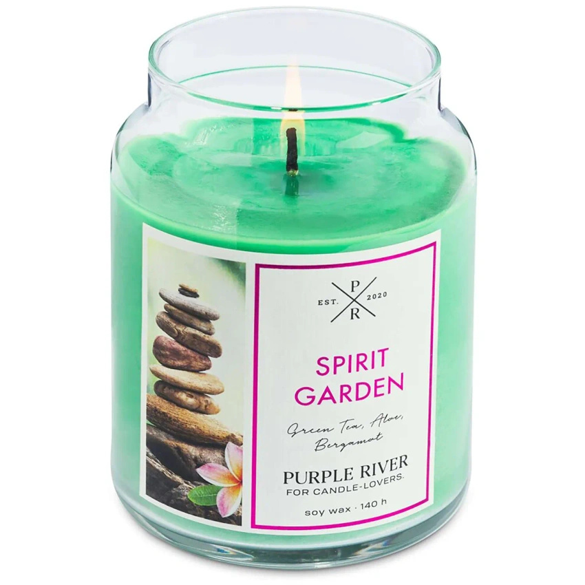 Soy scented candle Spirit Garden Purple River 623 g