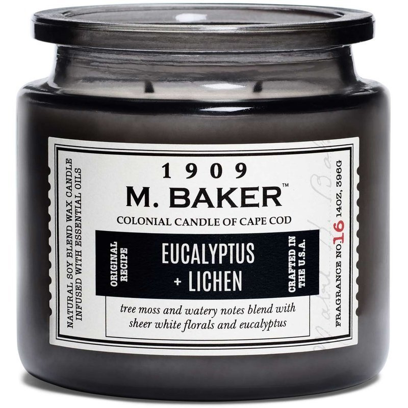 Soja geurkaars apotheekpot 396 g Colonial Candle M Baker - Eucalyptus Lichen