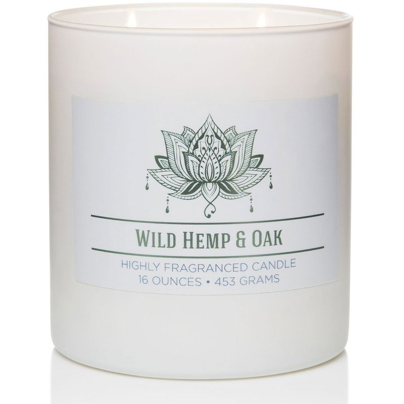 Natuurlijke soja geurkaars in glas Colonial Candle 16 oz 453 g - Wild Hemp Oak