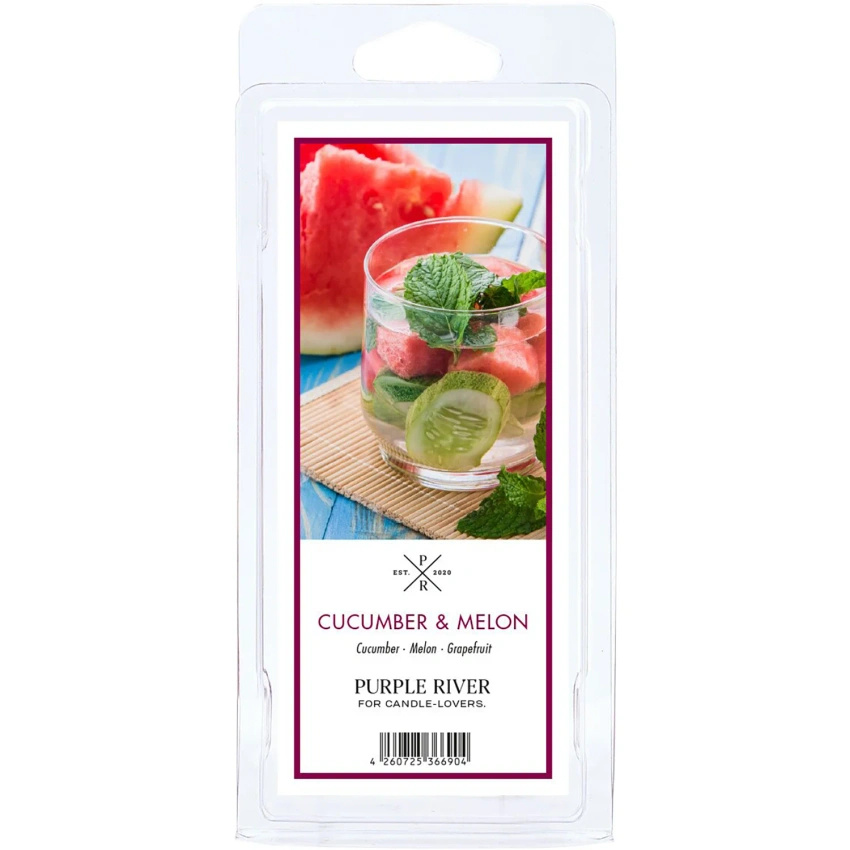 Cire parfumée de soja - Cucumber Melon Purple River 50 g