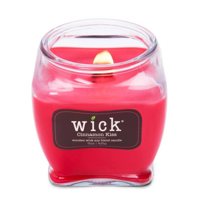 Colonial Candle Wick scented soy candle wooden wick 15 oz 425 g - Cinnamon Kiss