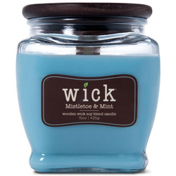 Bougie de soja parfumée Colonial Candle Wick mèche en bois 15 oz 425 g - Mistletoe & Mint