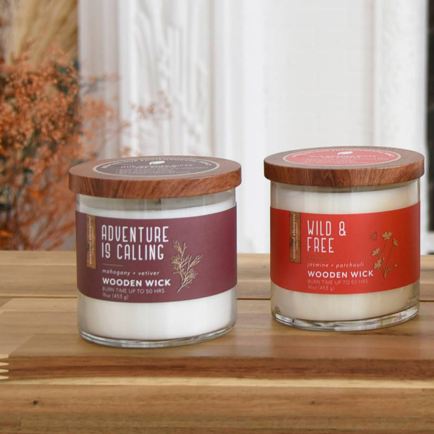 Vela aromática de soja aceites esenciales Candle-lite Essential Elements 454 g - Wild & Free