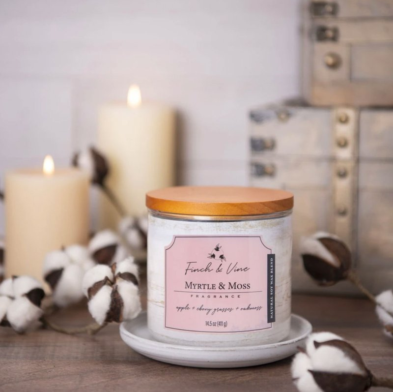 Bougie parfumée au soja Myrtle Moss Colonial Candle