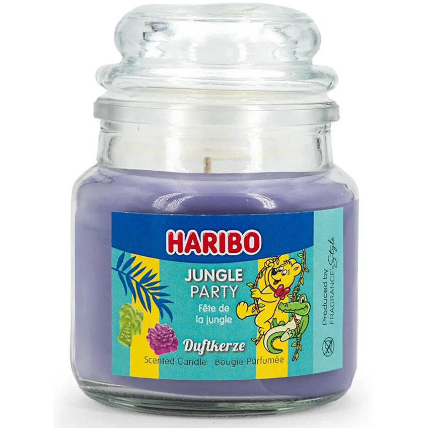 Haribo petite bougie parfumée en verre 85 g - Jungle Party