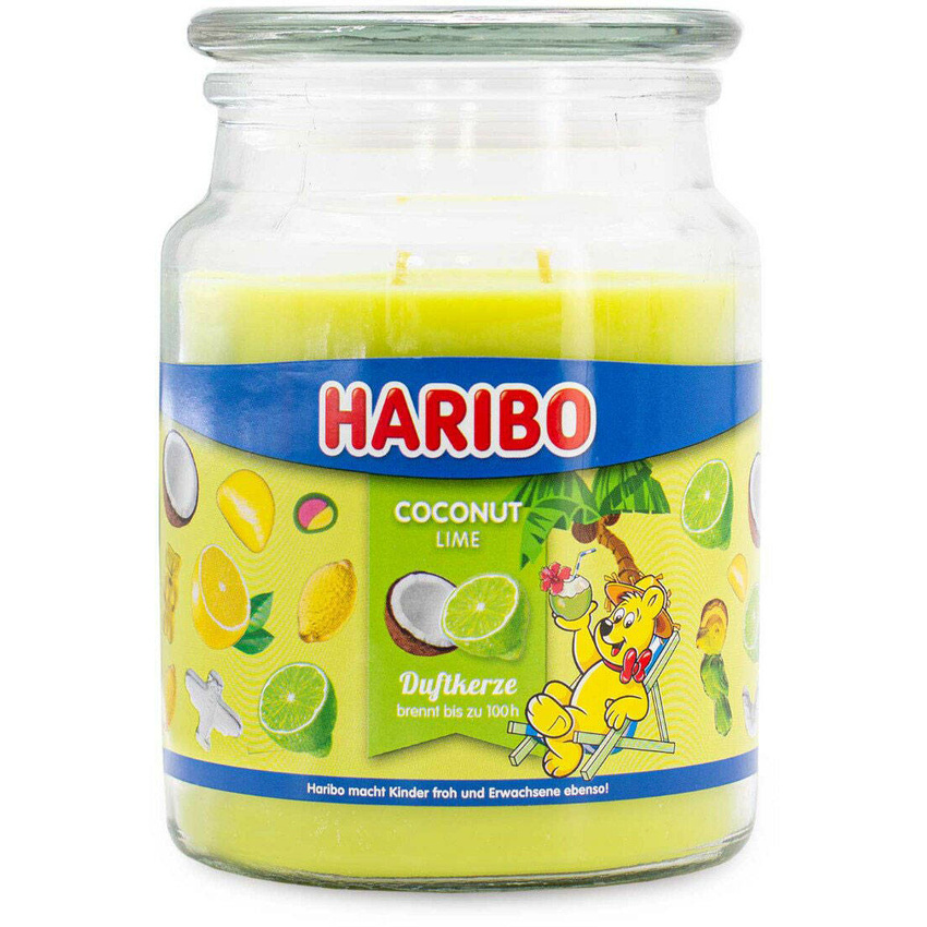 Haribo świeca zapachowa w szkle 510 g - Coconut Lime