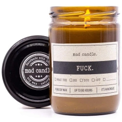 Vela perfumada soja regalo Mad Candle 360 g - FUCK