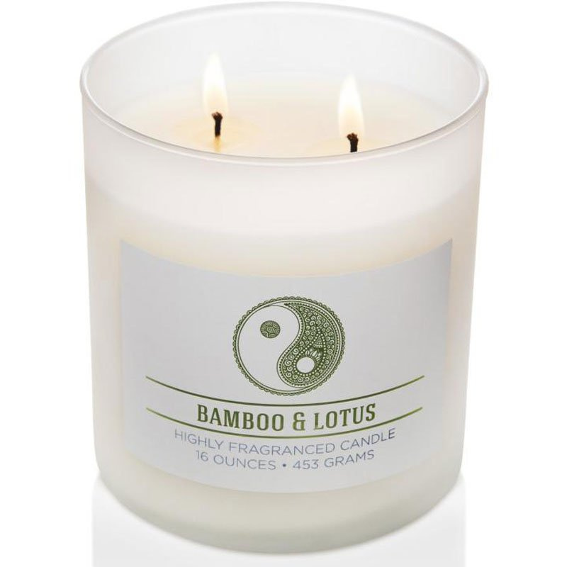 Natuurlijke soja geurkaars in glas Colonial Candle 16 oz 453 g - Bamboe Lotus